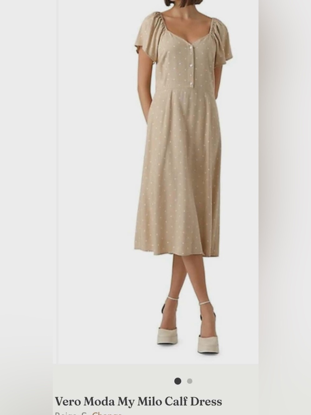 Linen blend dress